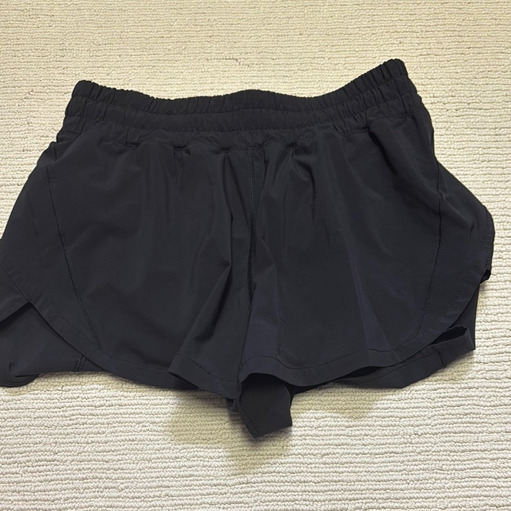 Lululemon Athletica Black Athletic Shorts Relaxed Fit